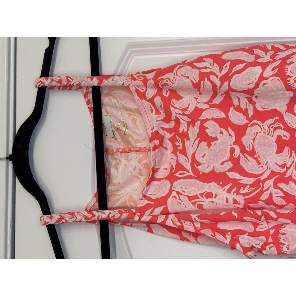 NWOT LILLY PULTIZER Cotton Dress in the "Cane Coral Crab Collab - Picture 5 of 5